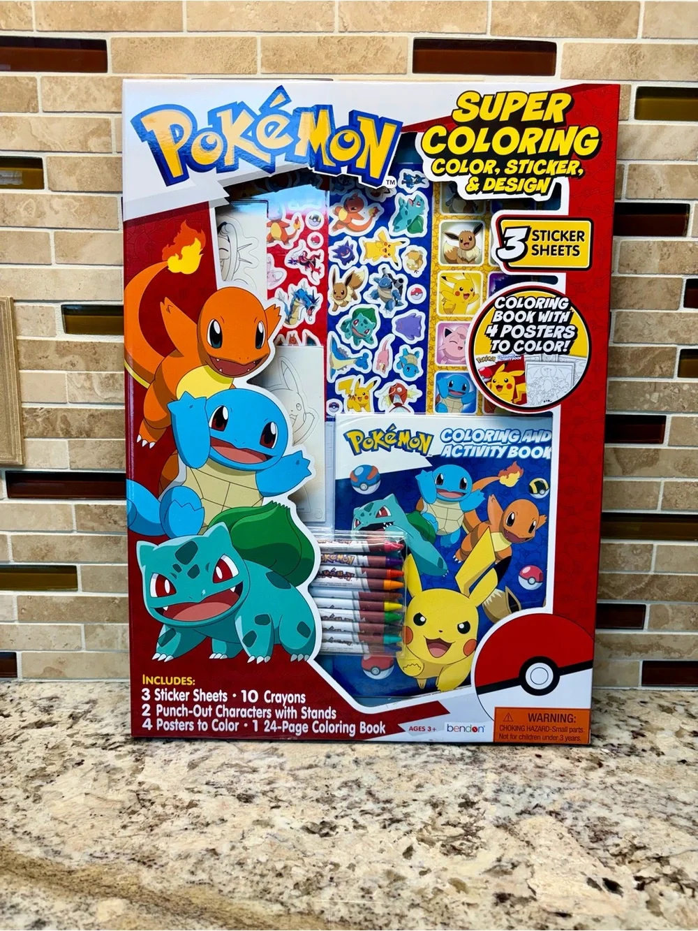 Bendon & Crayola Pokémon Super Coloring & Sticker Set